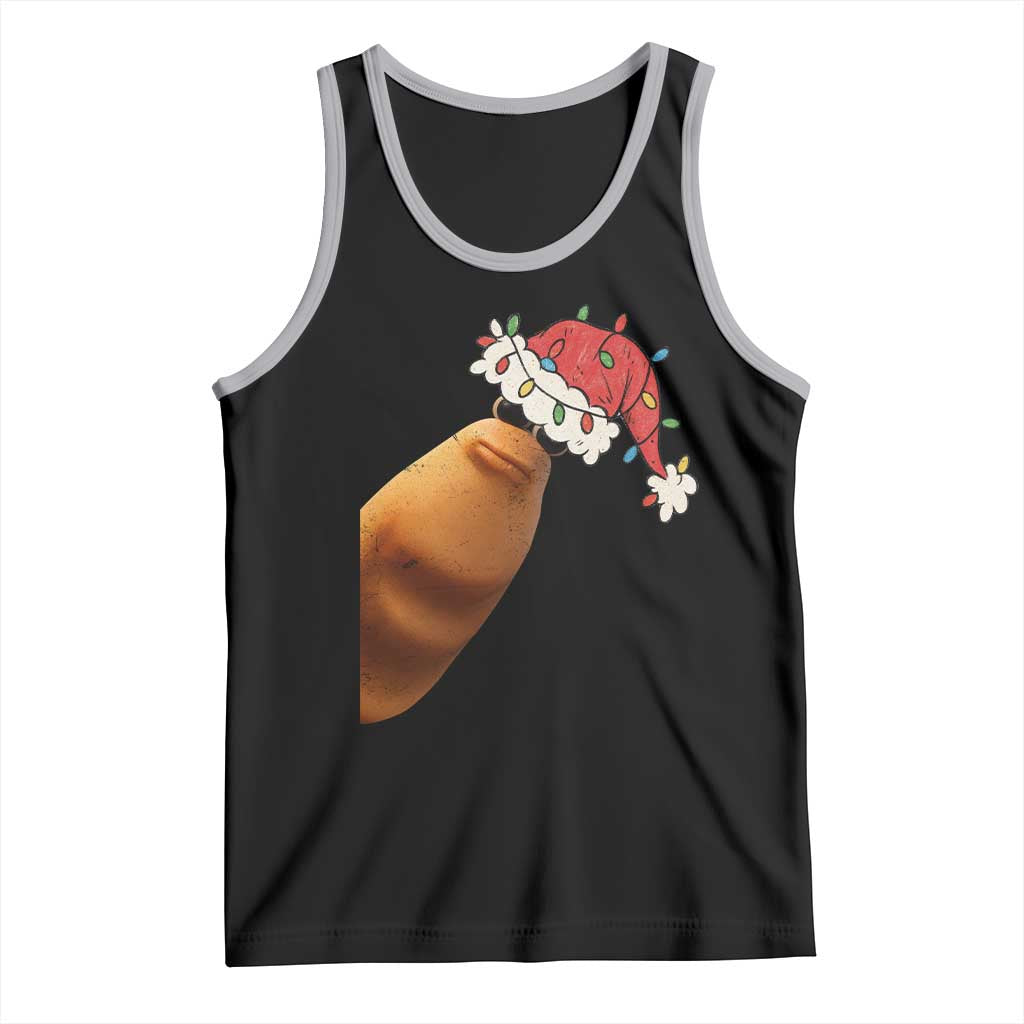 Marcus The Worm Christmas Tank Top Funny Internet Brainrot Meme TS10 Black Athletic Heather Print Your Wear