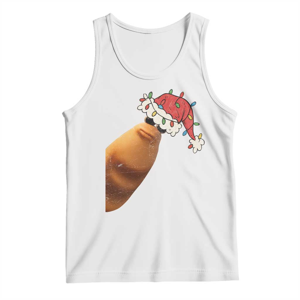 Marcus The Worm Christmas Tank Top Funny Internet Brainrot Meme TS10 White Print Your Wear