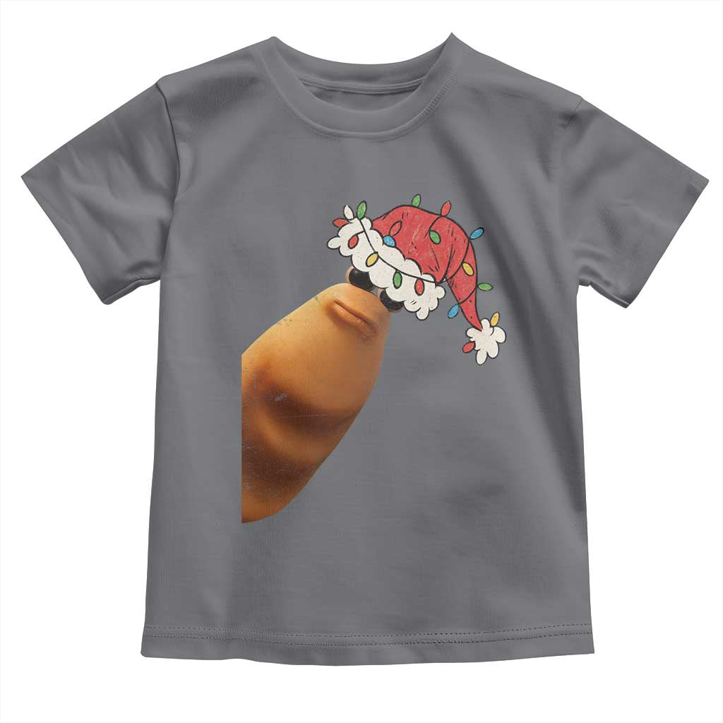 Marcus The Worm Christmas Toddler T Shirt Funny Internet Brainrot Meme TS10 Charcoal Print Your Wear