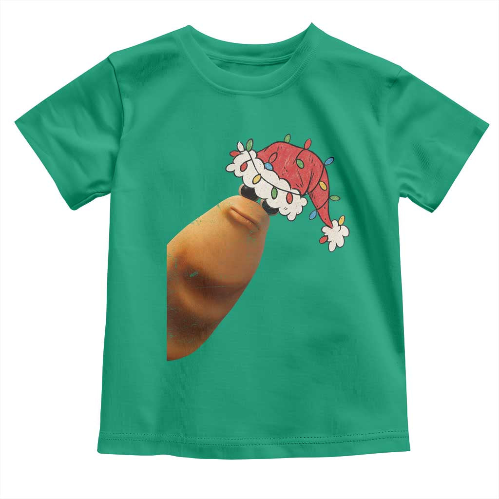 Marcus The Worm Christmas Toddler T Shirt Funny Internet Brainrot Meme TS10 Irish Green Print Your Wear