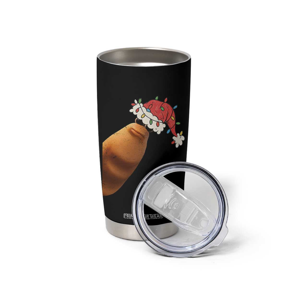 Marcus The Worm Christmas Tumbler Cup Funny Internet Brainrot Meme TS10 Print Your Wear