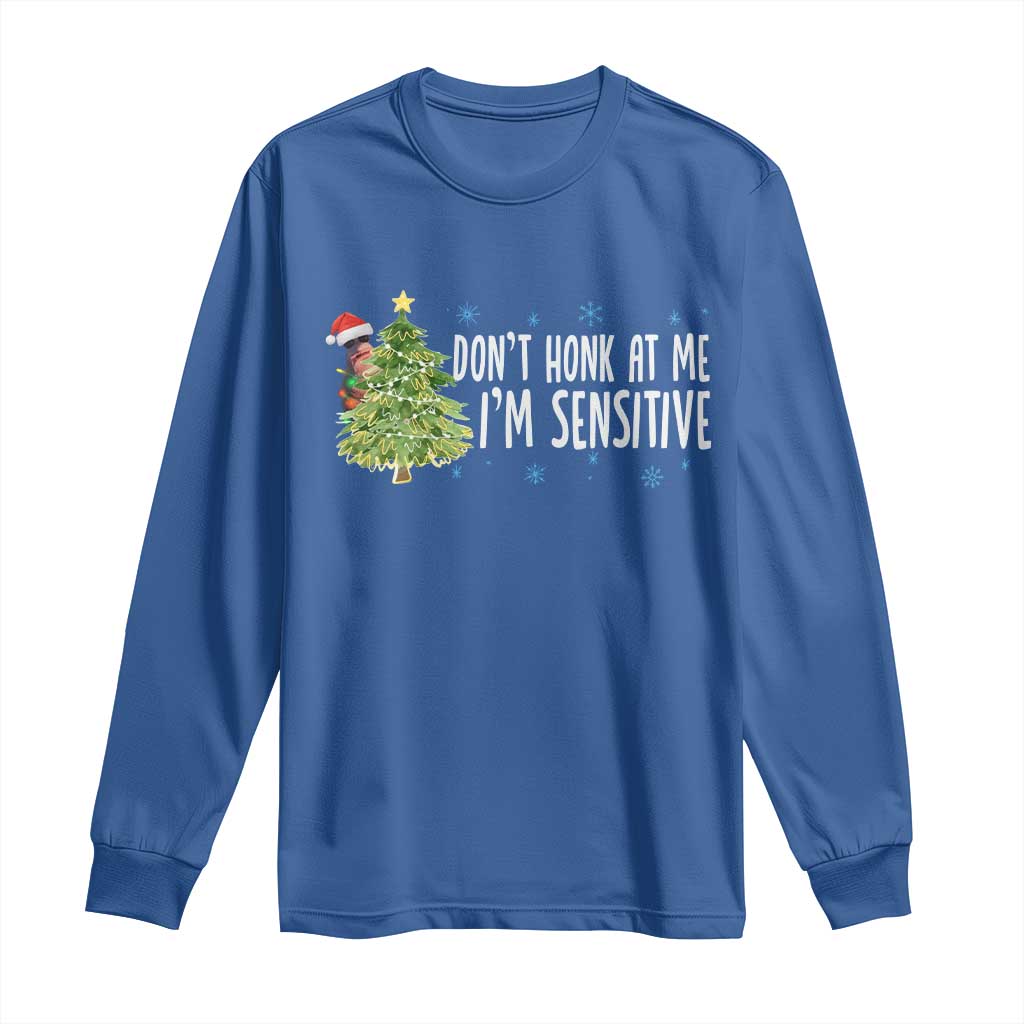 Christmas Marcus The Worm Long Sleeve Shirt Dont Honk At Me Im Sensitive Funny Brainrot Meme TS10 Royal Blue Print Your Wear