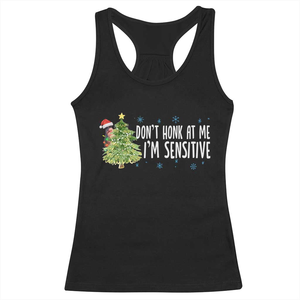 Christmas Marcus The Worm Racerback Tank Top Dont Honk At Me Im Sensitive Funny Brainrot Meme TS10 Black Print Your Wear