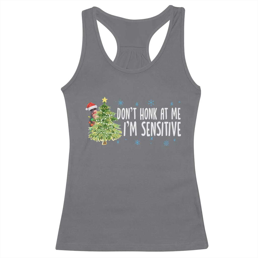 Christmas Marcus The Worm Racerback Tank Top Dont Honk At Me Im Sensitive Funny Brainrot Meme TS10 Charcoal Print Your Wear