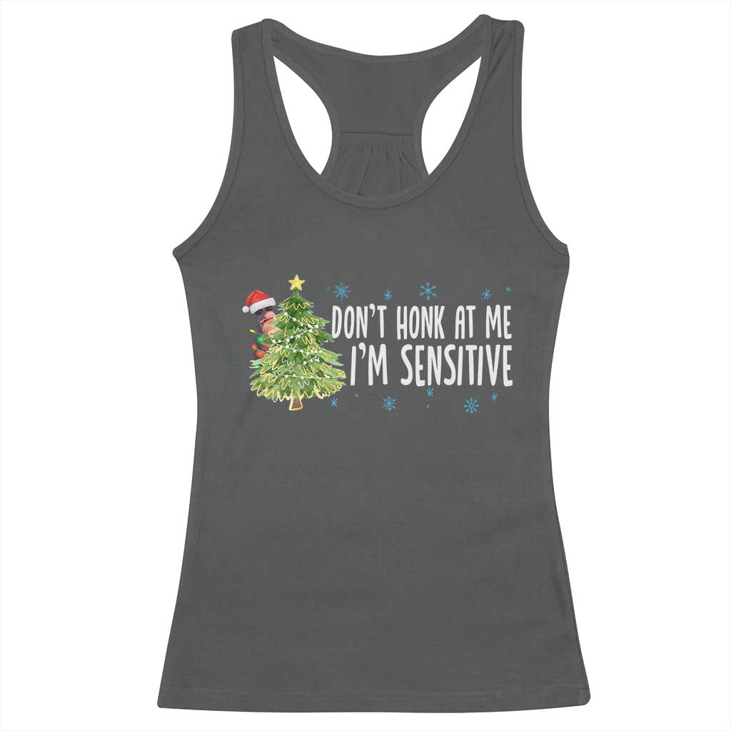 Christmas Marcus The Worm Racerback Tank Top Dont Honk At Me Im Sensitive Funny Brainrot Meme TS10 Dark Heather Print Your Wear