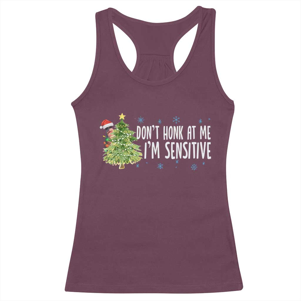 Christmas Marcus The Worm Racerback Tank Top Dont Honk At Me Im Sensitive Funny Brainrot Meme TS10 Maroon Print Your Wear