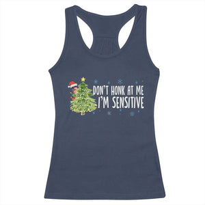 Christmas Marcus The Worm Racerback Tank Top Dont Honk At Me Im Sensitive Funny Brainrot Meme TS10 Navy Print Your Wear