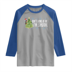 Christmas Marcus The Worm Raglan Shirt Dont Honk At Me Im Sensitive Funny Brainrot Meme TS10 Sport Gray Royal Print Your Wear