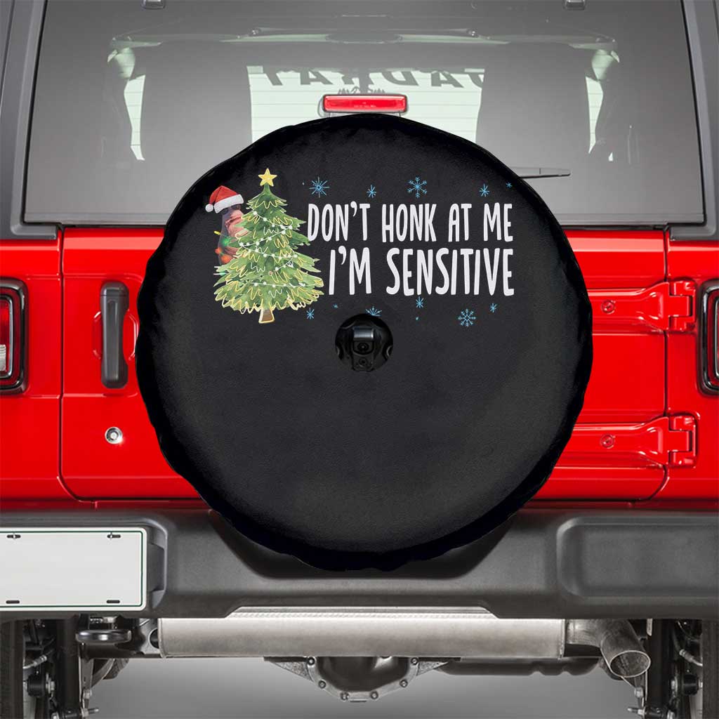 Christmas Marcus The Worm Spare Tire Cover Dont Honk At Me Im Sensitive Funny Brainrot Meme TS10 Black Print Your Wear