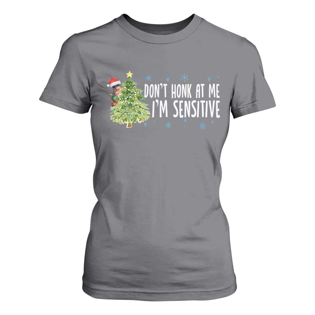 Christmas Marcus The Worm T Shirt For Women Dont Honk At Me Im Sensitive Funny Brainrot Meme TS10 Charcoal Print Your Wear