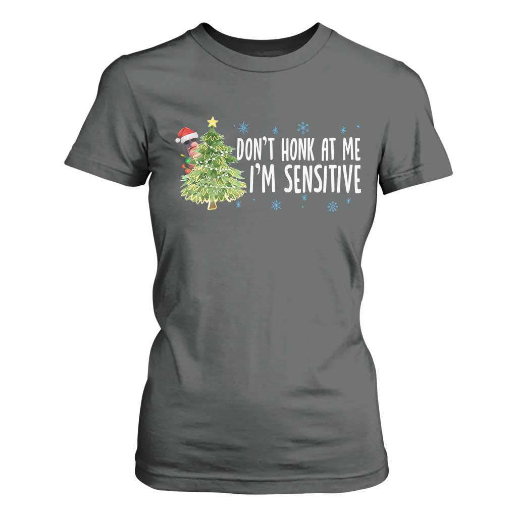 Christmas Marcus The Worm T Shirt For Women Dont Honk At Me Im Sensitive Funny Brainrot Meme TS10 Dark Heather Print Your Wear