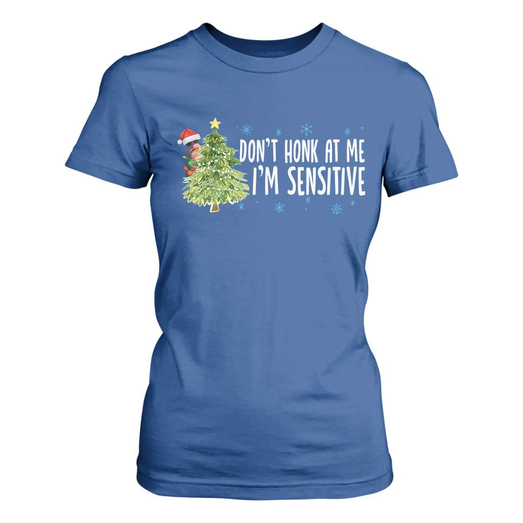 Christmas Marcus The Worm T Shirt For Women Dont Honk At Me Im Sensitive Funny Brainrot Meme TS10 Royal Blue Print Your Wear