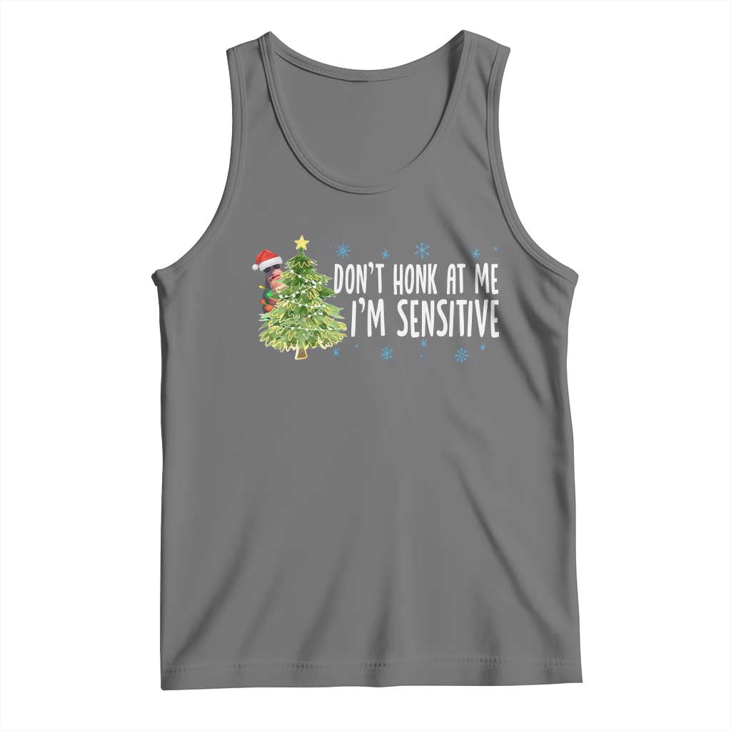 Christmas Marcus The Worm Tank Top Dont Honk At Me Im Sensitive Funny Brainrot Meme TS10 Black Heather Print Your Wear