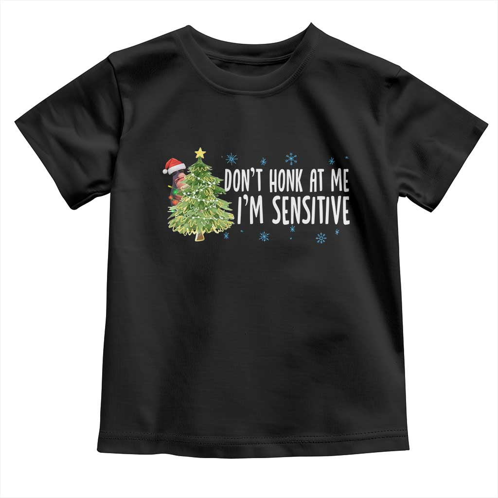 Christmas Marcus The Worm Toddler T Shirt Dont Honk At Me Im Sensitive Funny Brainrot Meme TS10 Black Print Your Wear