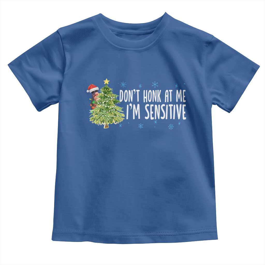 Christmas Marcus The Worm Toddler T Shirt Dont Honk At Me Im Sensitive Funny Brainrot Meme TS10 Royal Blue Print Your Wear