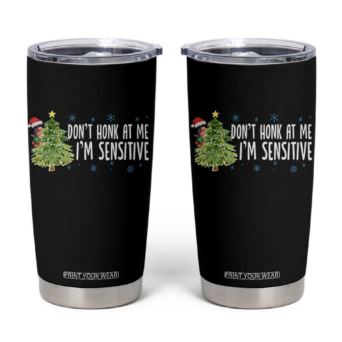 Christmas Marcus The Worm Tumbler Cup Dont Honk At Me Im Sensitive Funny Brainrot Meme TS10 Black Print Your Wear