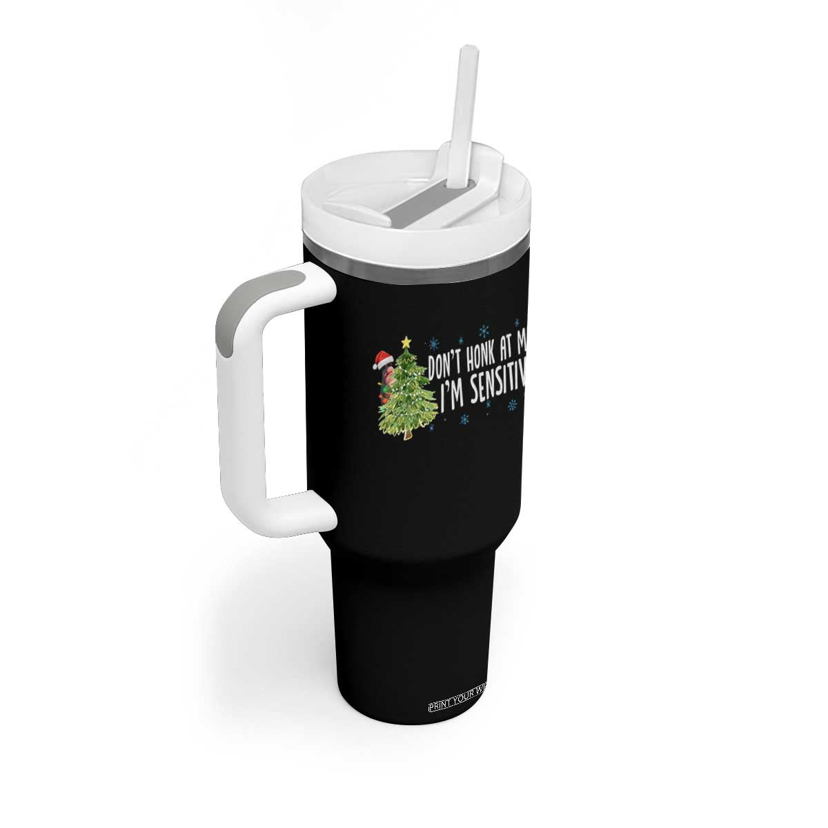 Christmas Marcus The Worm Tumbler With Handle Dont Honk At Me Im Sensitive Funny Brainrot Meme TS10 Print Your Wear
