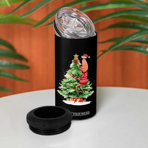 Marcus The Worm Christmas 4 in 1 Can Cooler Tumbler Funny Brain Rot Meme TS10 Print Your Wear
