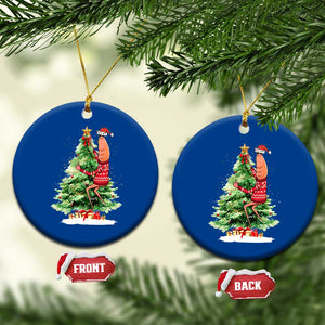 Marcus The Worm Christmas Ceramic Ornament Funny Brain Rot Meme TS10 1pc Blue Print Your Wear