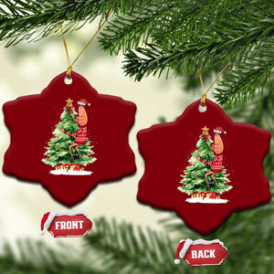 Marcus The Worm Christmas Ceramic Ornament Funny Brain Rot Meme TS10 Print Your Wear