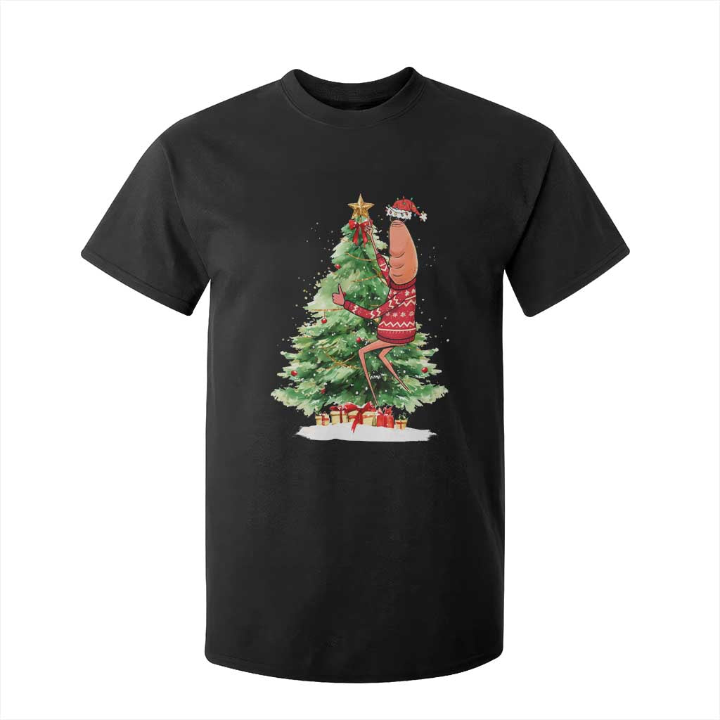 Marcus The Worm Christmas T Shirt For Kid Funny Brain Rot Meme TS10 Black Print Your Wear