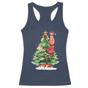 Marcus The Worm Christmas Racerback Tank Top Funny Brain Rot Meme TS10 Navy Print Your Wear