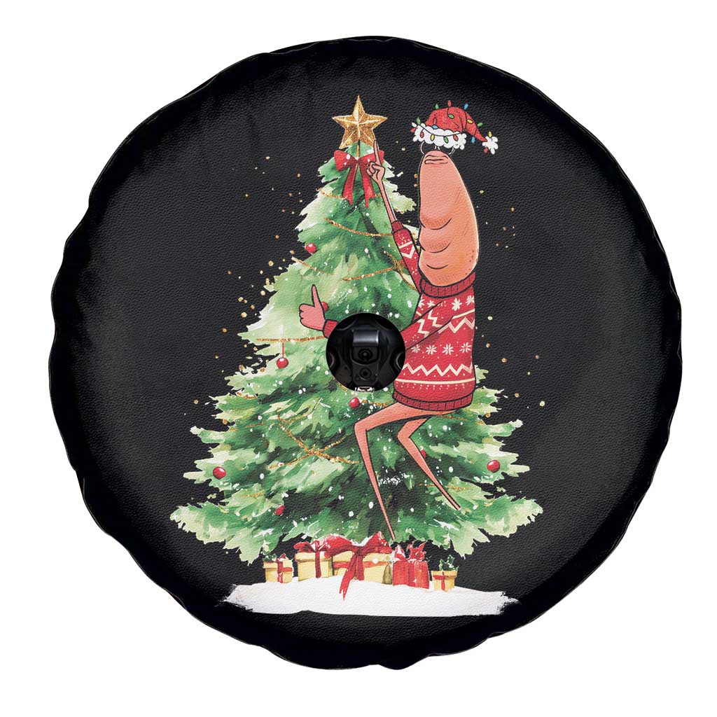 Marcus The Worm Christmas Spare Tire Cover Funny Brain Rot Meme TS10 Print Your Wear