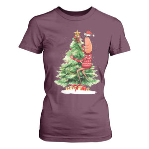 Marcus The Worm Christmas T Shirt For Women Funny Brain Rot Meme TS10 Maroon Print Your Wear