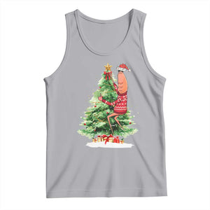 Marcus The Worm Christmas Tank Top Funny Brain Rot Meme TS10 Athletic Heather Print Your Wear