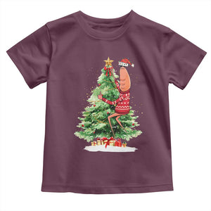 Marcus The Worm Christmas Toddler T Shirt Funny Brain Rot Meme TS10 Maroon Print Your Wear