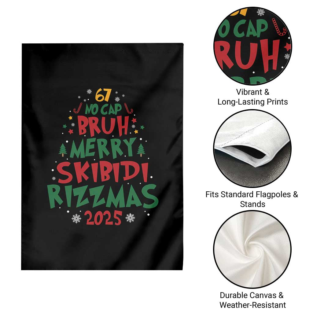 Funny Six Seven 67 Meme Christmas Tree Garden Flag Funny 6 7 Bruh Gen Alpha Slang Viral Meme TS10 Print Your Wear