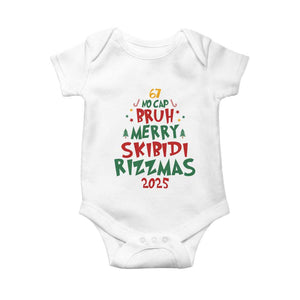 Funny Six Seven 67 Meme Christmas Tree Baby Onesie Funny 6 7 Bruh Gen Alpha Slang Viral Meme TS10 White Print Your Wear