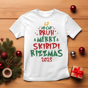 Funny Six Seven 67 Meme Christmas Tree T Shirt Funny 6 7 Bruh Gen Alpha Slang Viral Meme TS10 White Print Your Wear