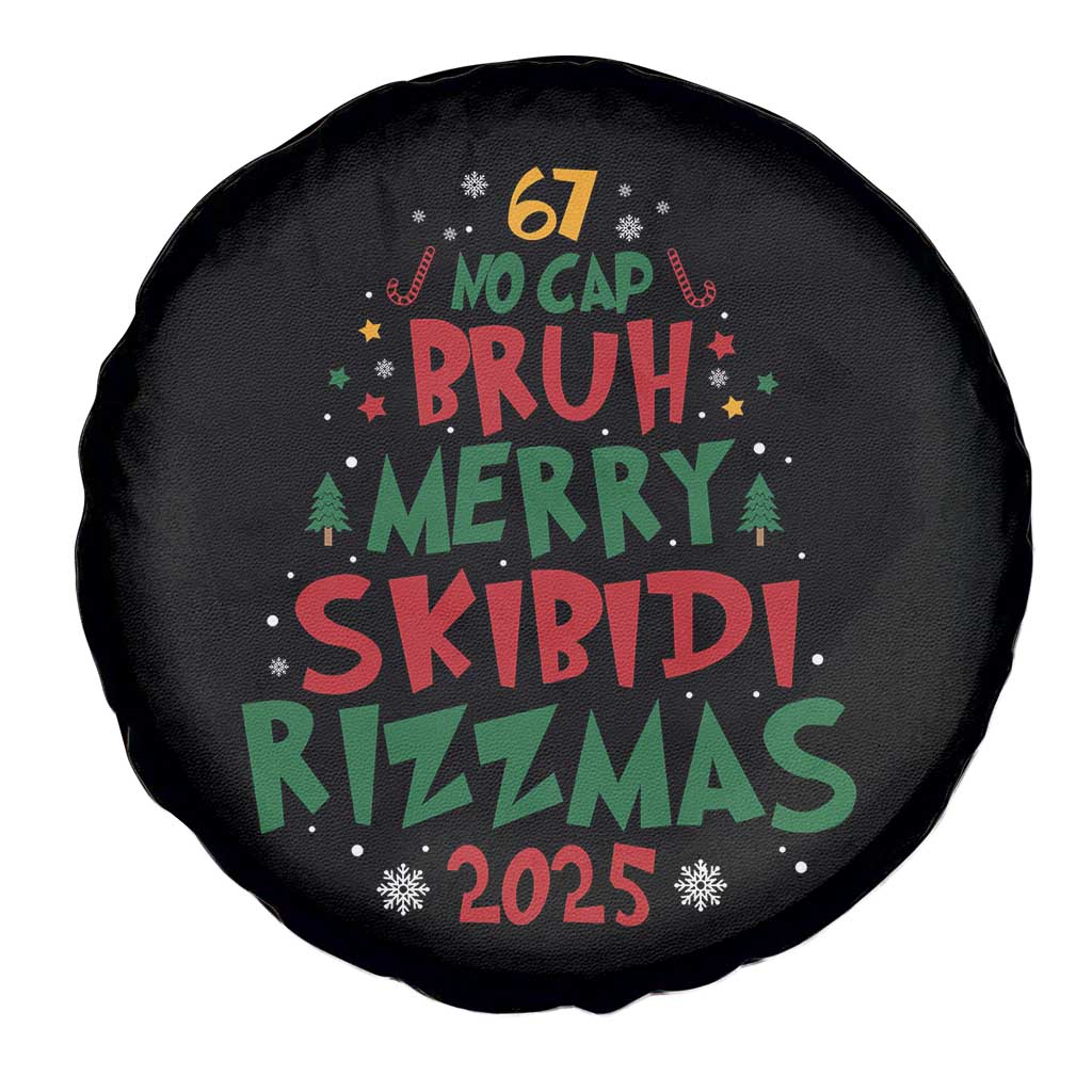 Funny Six Seven 67 Meme Christmas Tree Spare Tire Cover Funny 6 7 Bruh Gen Alpha Slang Viral Meme TS10 Print Your Wear