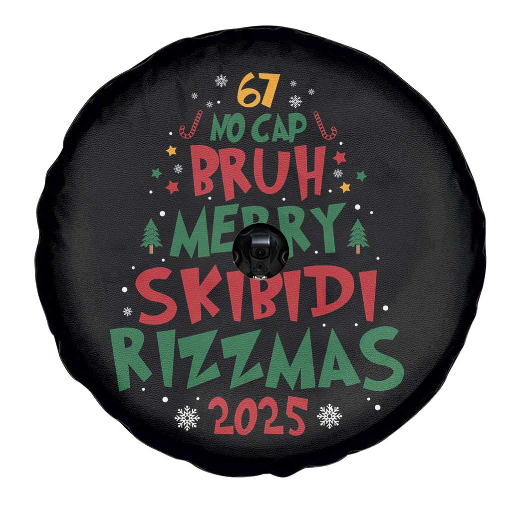 Funny Six Seven 67 Meme Christmas Tree Spare Tire Cover Funny 6 7 Bruh Gen Alpha Slang Viral Meme TS10 Print Your Wear