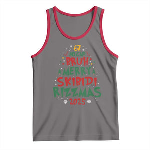 Funny Six Seven 67 Meme Christmas Tree Tank Top Funny 6 7 Bruh Gen Alpha Slang Viral Meme TS10 Deep Heather Red Print Your Wear