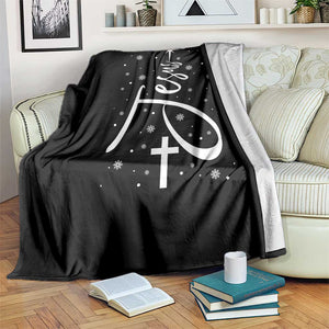 Jesus Christmas Tree Throw Blanket Christian Faith TS10 Print Your Wear