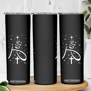 Jesus Christmas Tree Skinny Tumbler Christian Faith TS10 Print Your Wear