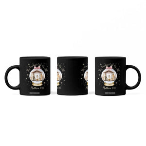 Nativity Scene Christmas Coffee Mug The Greatest Gift of All Christian Coquette Bow Matthew 1:21 TS10 Print Your Wear