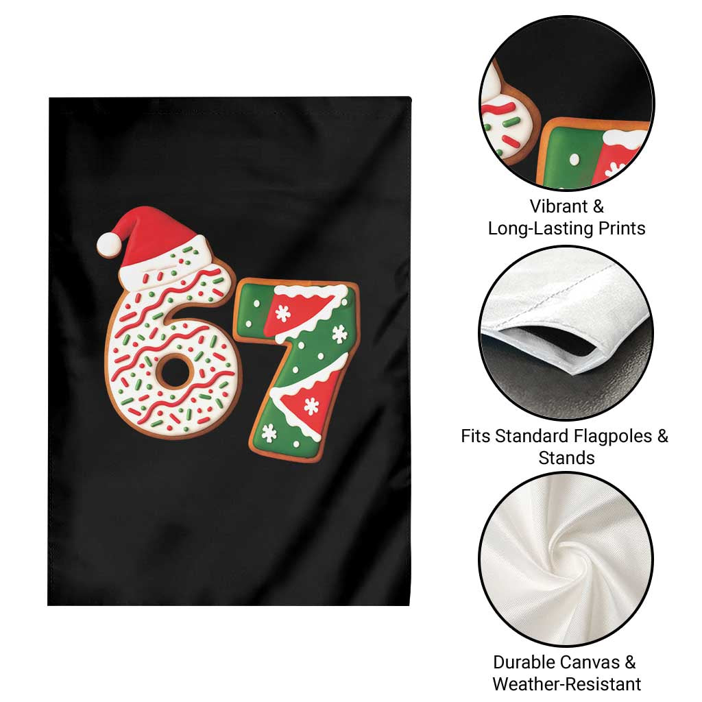 67 Christmas Garden Flag Funny Six Seven 6 7 Meme Pajamas Gen Alpha Slang TS10 Print Your Wear
