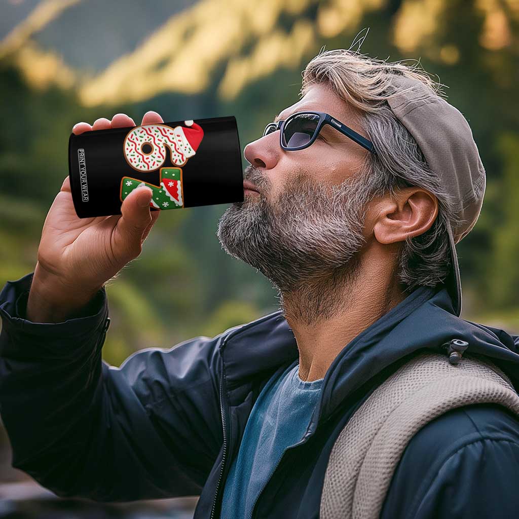 67 Christmas 4 in 1 Can Cooler Tumbler Funny Six Seven 6 7 Meme Pajamas Gen Alpha Slang TS10 Print Your Wear