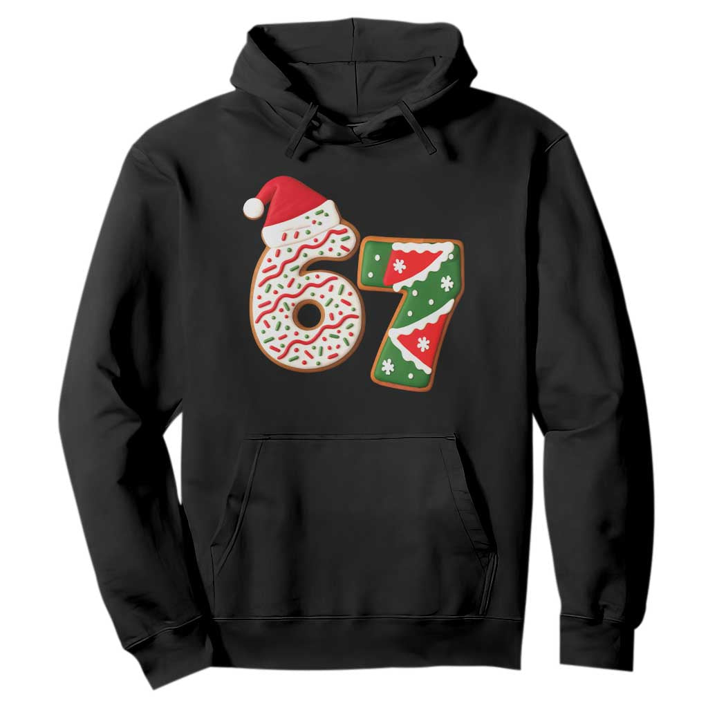 67 Christmas Hoodie Funny Six Seven 6 7 Meme Pajamas Gen Alpha Slang TS10 Black Print Your Wear