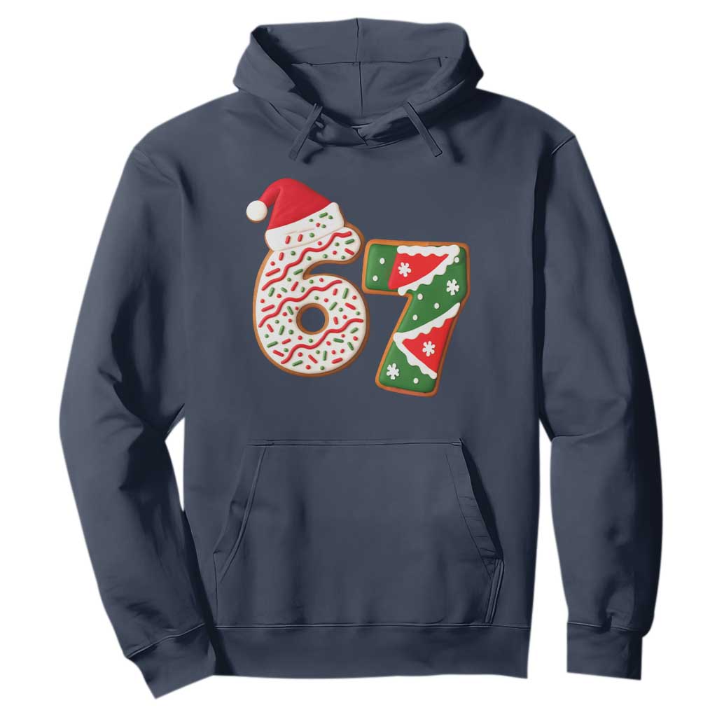 67 Christmas Hoodie Funny Six Seven 6 7 Meme Pajamas Gen Alpha Slang TS10 Navy Print Your Wear