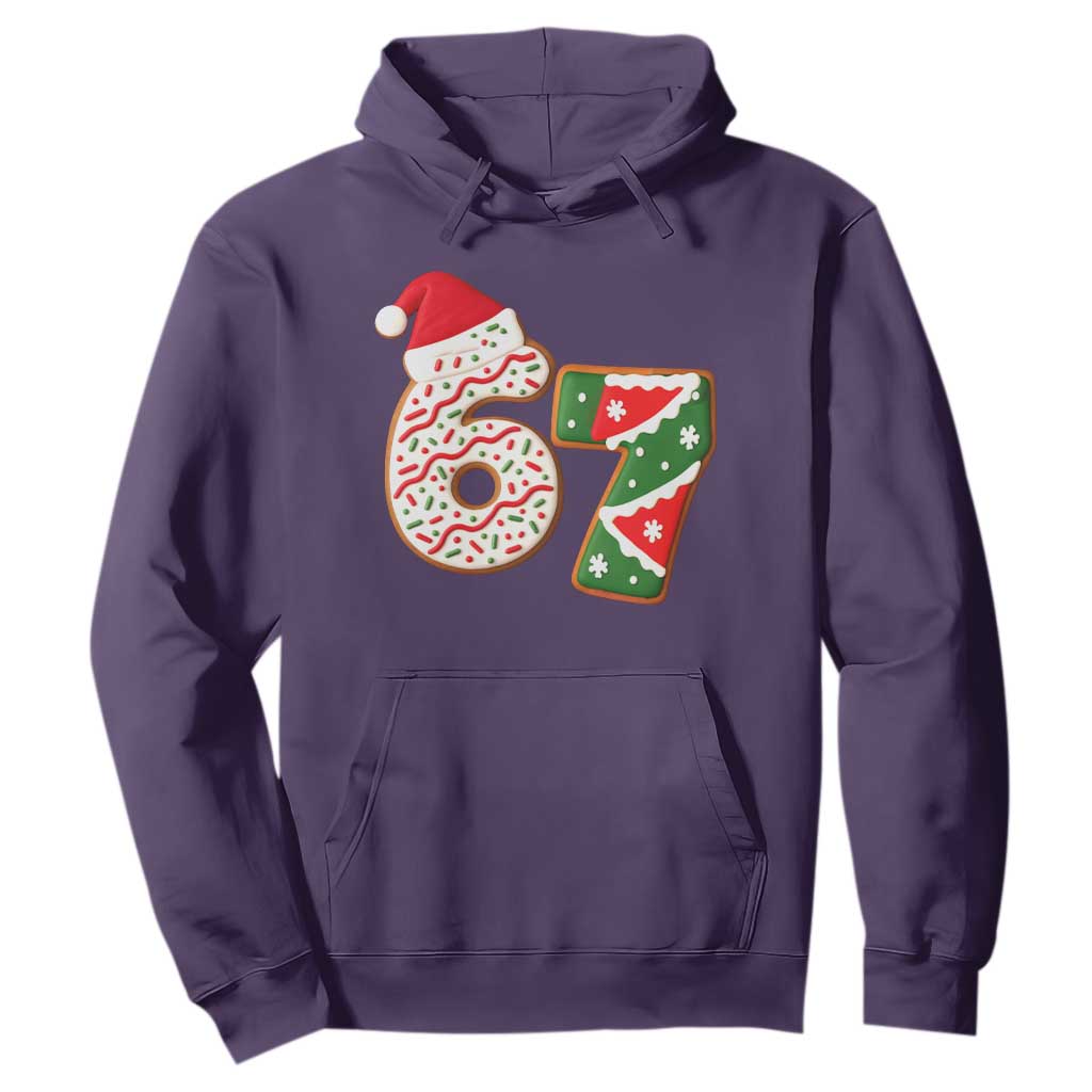 67 Christmas Hoodie Funny Six Seven 6 7 Meme Pajamas Gen Alpha Slang TS10 Purple Print Your Wear