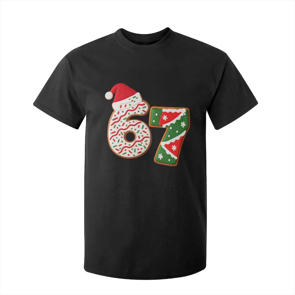 67 Christmas T Shirt For Kid Funny Six Seven 6 7 Meme Pajamas Gen Alpha Slang TS10 Black Print Your Wear