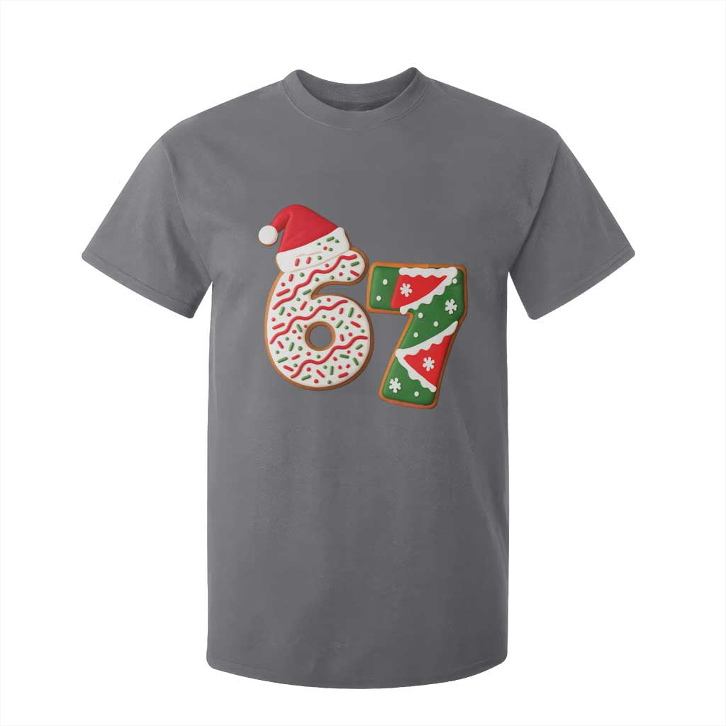 67 Christmas T Shirt For Kid Funny Six Seven 6 7 Meme Pajamas Gen Alpha Slang TS10 Charcoal Print Your Wear