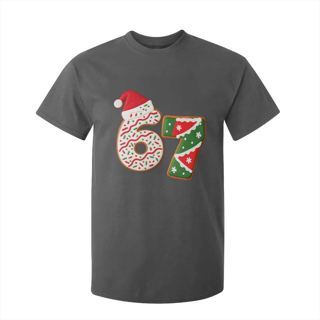 67 Christmas T Shirt For Kid Funny Six Seven 6 7 Meme Pajamas Gen Alpha Slang TS10 Dark Heather Print Your Wear