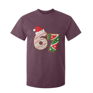 67 Christmas T Shirt For Kid Funny Six Seven 6 7 Meme Pajamas Gen Alpha Slang TS10 Maroon Print Your Wear