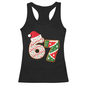 67 Christmas Racerback Tank Top Funny Six Seven 6 7 Meme Pajamas Gen Alpha Slang TS10 Black Print Your Wear