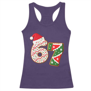 67 Christmas Racerback Tank Top Funny Six Seven 6 7 Meme Pajamas Gen Alpha Slang TS10 Purple Print Your Wear